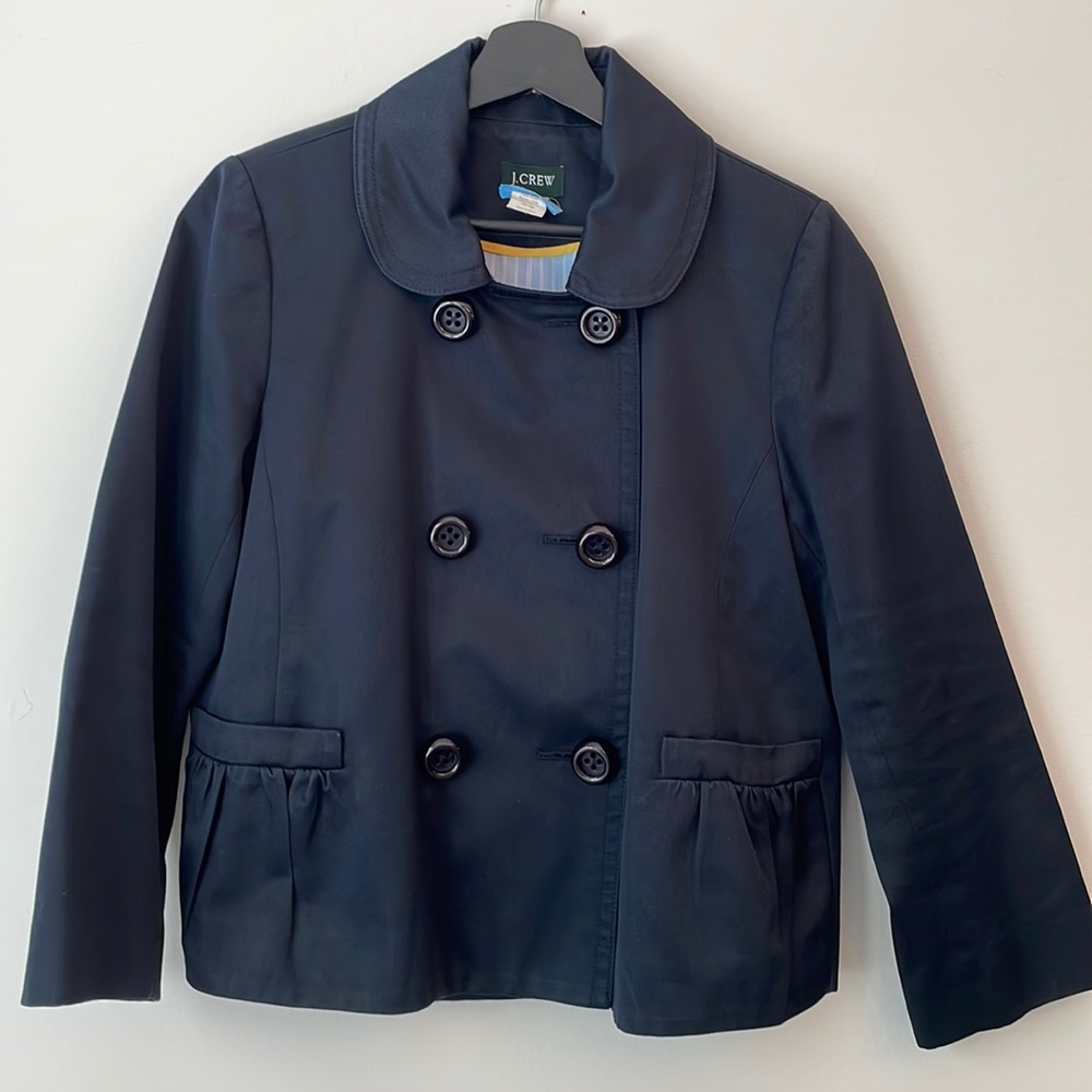 J.Crew & The British Millerain Co, Navy Pea Coat